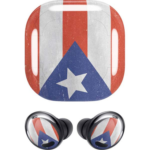 Puerto Rico Flag Distressed Galaxy Buds Pro Skin